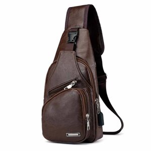 Megabilligt Skuldertaske Mr. Shoulder Strap Bag Cross Body Bag Skins Dark Brown