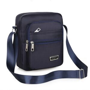 Mænd Crossbody Tasker Skuldertaske BLÅ 6 LYNLÅSE 6 LYNLÅSE blue 6 zippers-6 zippers