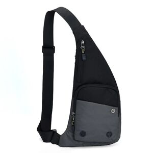 LUO YU Crossbody-taske til mænd med én skulder (mørkegrå)