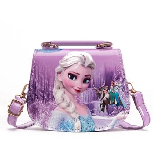 unbranded Frozen Elsa Princess Skuldertaske Børnepige Håndtaske Crossbody Taske Fødselsdagsgave Purple