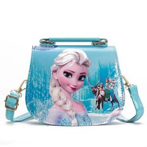 unbranded Frozen Elsa Princess Skuldertaske Børnepige Håndtaske Crossbody Taske Fødselsdagsgave Blue