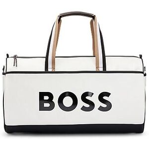 Boss x Matteo Berrettini  Faux-leather holdall with contrast logo