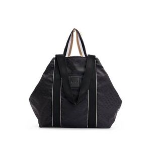 Boss Tote bag in 3D-effect monogram jacquard