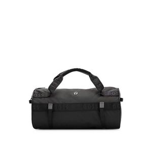 Boss Logo-strap holdall with metallic double monogram