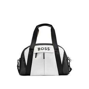 Boss Faux-leather holdall with logo details