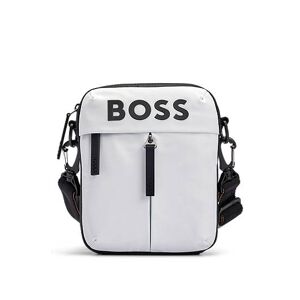 Boss Faux-leather reporter bag with tonal logo
