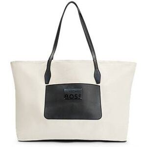 NAOMI x BOSS leather-trimmed shopper bag with detachable pouch