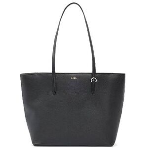 Boss Pebbled-leather shopper bag with logo lettering