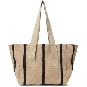 Ferm Living Yard Picnic Bag B: 38 cm - Sand/Black OUTLET