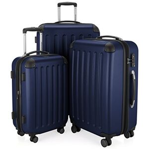 Hauptstadtkoffer Spree Hard Shell Suitcase, Trolley Suitcase, Travel Suitcase, 4 Double Wheels, darkblue