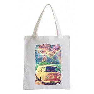 Pixxprint Pixxp/Ganja bus Cool Party Jute Bag Sports Bag – White