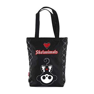 Skelanimals Target Shopping Bag  Strandtasche, 35 cm, Schwarz (Nero)