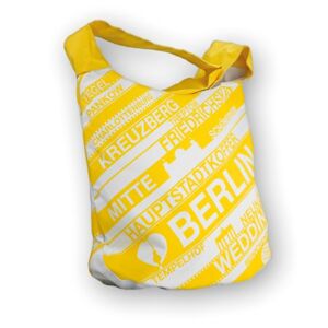 Hauptstadtkoffer Umhängetasche Berlin Taschen 17 Liter Mehrfarbig (Weiß/Gelb) HK-B12260-M
