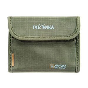 Tatonka Euro Wallet RFID B Geldbeutel mit TÜV-geprüftem RFID Blocker Bietet Platz für 4 Kreditkarten Mit Sichtfenster, Münzgeldfach und extra Reißverschlussfach Schützt vor Datenklau