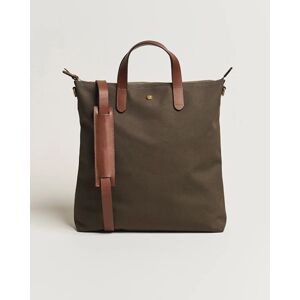 Mismo M/S Canvas Shopper Army/Cuoio men One size Grøn