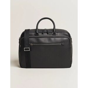 Canali Grain Leather Weekend Bag Black men One size Sort