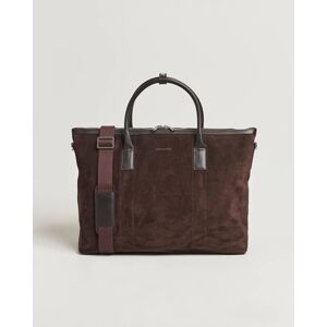 Oscar Jacobson Weekend Bag Soft Leather Chocolate Brown men One size Brun