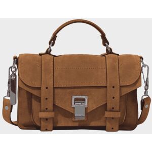 Proenza Schouler Suede PS1 Tiny Bag Walnut ONESIZE