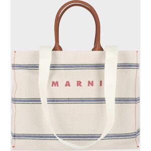 Marni Logo Tote Bag Light Beige/Multi ONESIZE