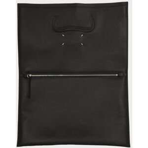 Maison Margiela Embossed Tabi Zipped Shopping Bag Black ONESIZE