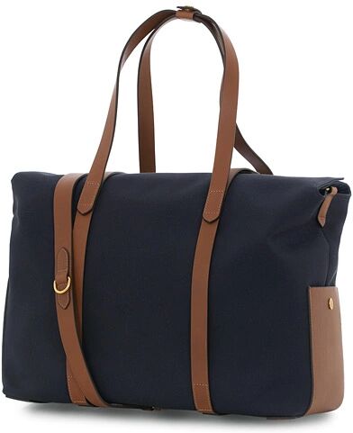 Mismo M/S Canvas Mega Bag Midnight Blue/Cuoio men One size Blå