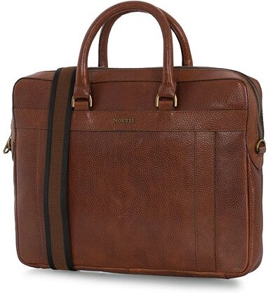 Morris Barkley Leather Computer Bag Mid Brown men One size Brun