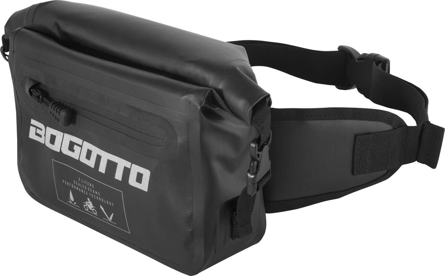 Bogotto Terreno Roll-Top Bolso impermeable - Negro (0-5l)