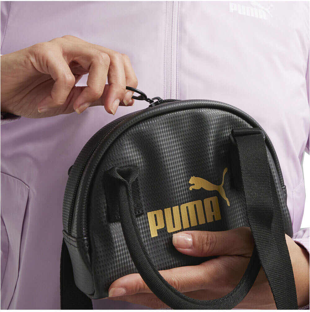 Puma core up mini grip bolsas deporte Negro (OSFA)