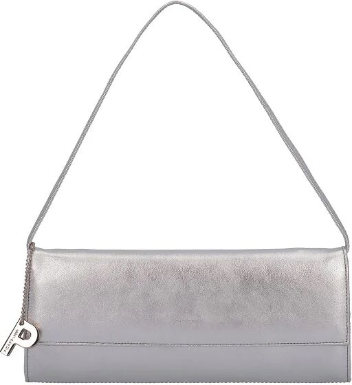 Picard Auguri Clutch Pochette piel 26 cm silberfarben