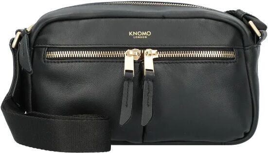 Knomo Mayfair Luxe Brook Bolso bandolera RFID piel 23 cm black