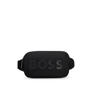 Boss Logo belt bag in structured fabric