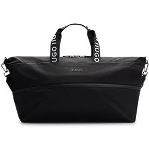 HUGO Logo-lettering holdall with branded webbing and zip closure