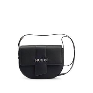 HUGO Saddle bag in faux leather with logo lettering
