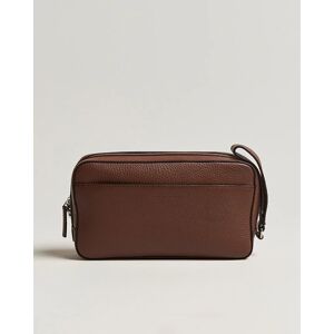 Tiger of Sweden Wes Grained Leather Toilet Bag Brown - Sininen - Size: M (41-44) L (45-47) - Gender: men