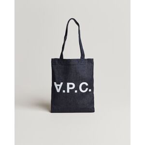 A.P.C. Laure Tote Bag Indigo - Musta - Size: One size - Gender: men