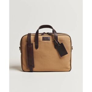 Ralph Lauren Canvas/Leather Computer Bag Tan - Valkoinen - Size: One size - Gender: men