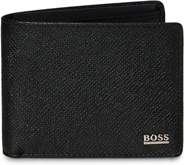 BOSS Signature 6cc Credit Wallet Black Leather