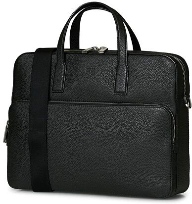 BOSS Crosstown Computer Leather Bag Black