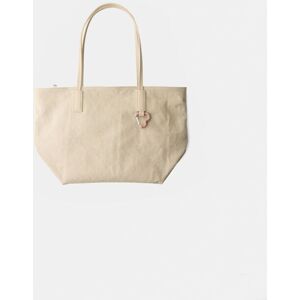 Bershka Sac Cabas Charm Cœur Femme Beige - Publicité