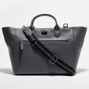 Mauboussin - Sac cabas en Cuir grainé Je t'attends, Je t'Aime gris - 30x61x16 cm Gris - Publicité