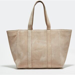 Apologie Studio - Sac cabas en Velours de Cuir Lise beige - 29x35x9 cm Beige - Publicité