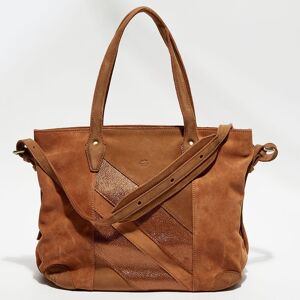 - Sac cabas en Cuir Opera Glitter camel - 30x8x33 cm Camel