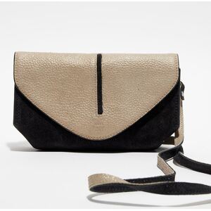 - Sac bandoulière en Cuir Ogier Spark noir/beige - 26x9x14 cm NoirBeige