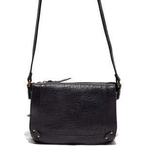 Abaco Paris - Sac bandoulière en Cuir d'Agneau Bayne noir - 22x3.5x16 cm Noir - Publicité