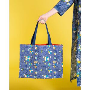 Les Touristes - Grand Sac Shopping Kobe bleu - 38x47 cm  Bleu - Publicité