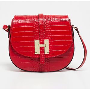 Victor & Hugo - Sac bandoulière en Cuir Kara rouge - 22x18x6 cm Rouge - Publicité