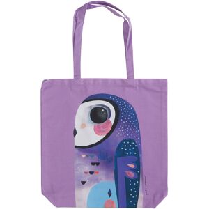 Pete Cromer Side Bag with Owl de Design de Owl de 100% Twill de Cotton, 42 x 41 cm - Violet