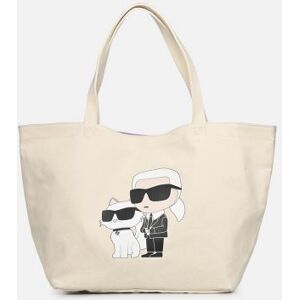 K/Ikonik 2.0 K&amp;C Canv Shopper par Karl Lagerfeld Blanc T.U Sacs - Publicité