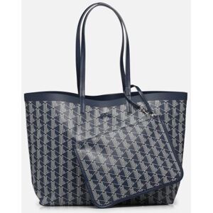 Monogram Print Cotton Tote par Lacoste Bleu T.U Sacs - Publicité