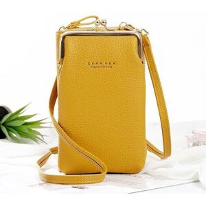 Sac Bandoulière En Cuir Pour Femmes   Petit Sac à Main Pas Cher Moderne - Jaune - Publicité